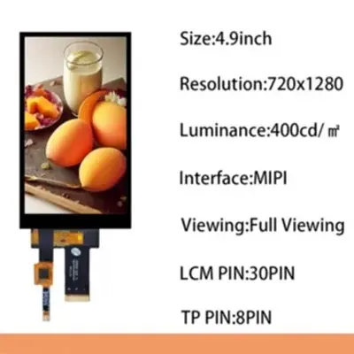 Test Video of Zhunyi 5 inch 720*1280 TFT LCD Display, MIPI Interface, All Direction View