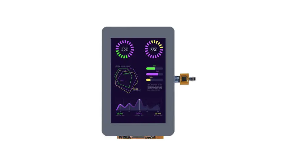 Z70101-ZC1 Full HD 7 Inch 1200x1920 LCD Screen Capacitive Touch Panel GT9271 Controller MIPI I2C Interface