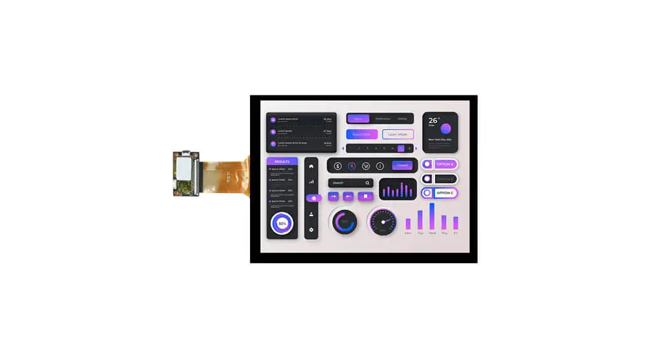 Z104001-ZC1 10.4 inch 800x600 IPS Touch Screen RGB I2C Interface ILI2511 Controller Capacitive Touch