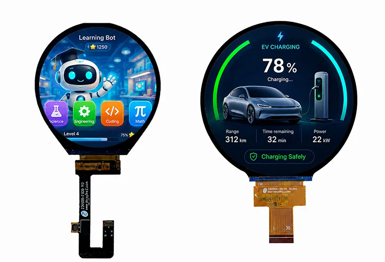 Round TFT LCD Display